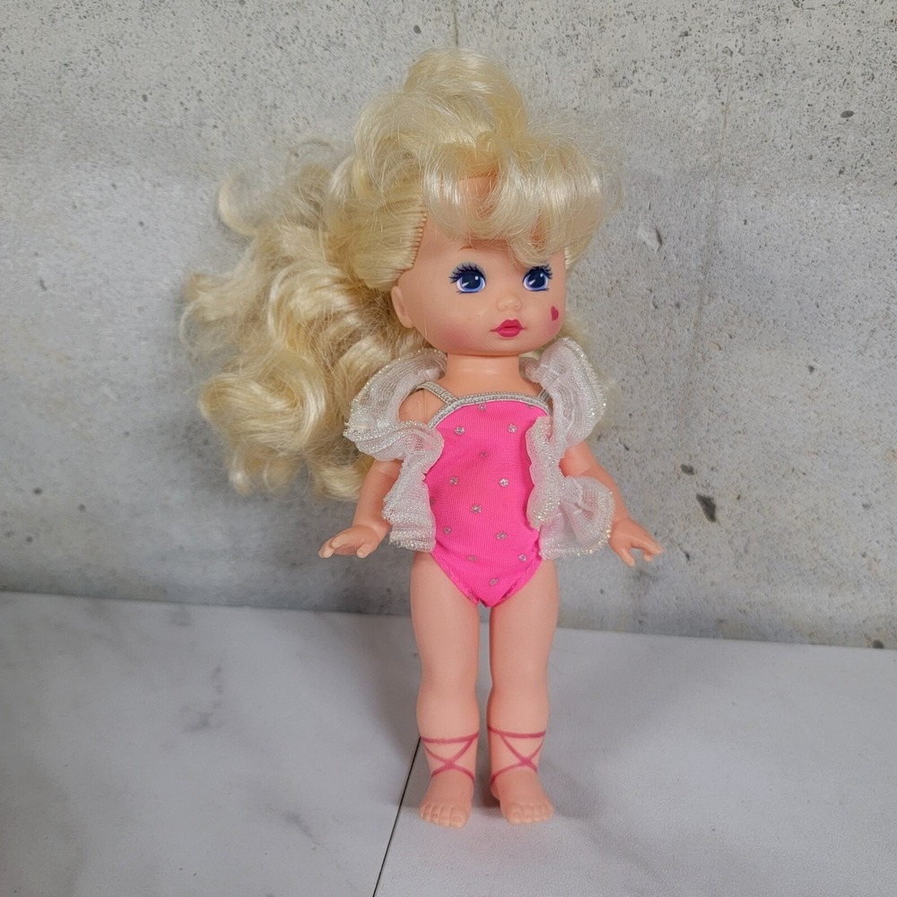 Vintage 1988 Mattel Wee Lil' Little Miss Makeup 7.5" Doll